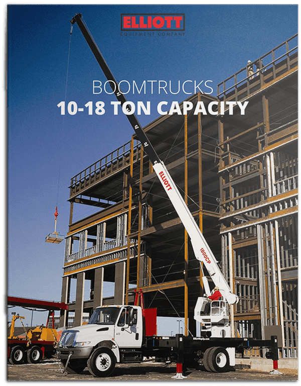 Boomtrucks 10 to 18 ton lifting capacity brochure cover