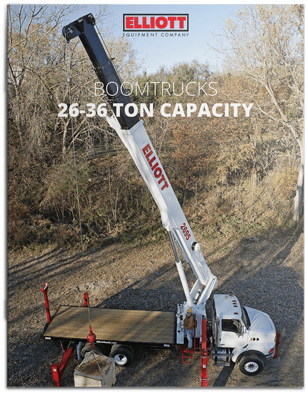 Boomtrucks 26 to 36 ton lifting capacity brochure cover