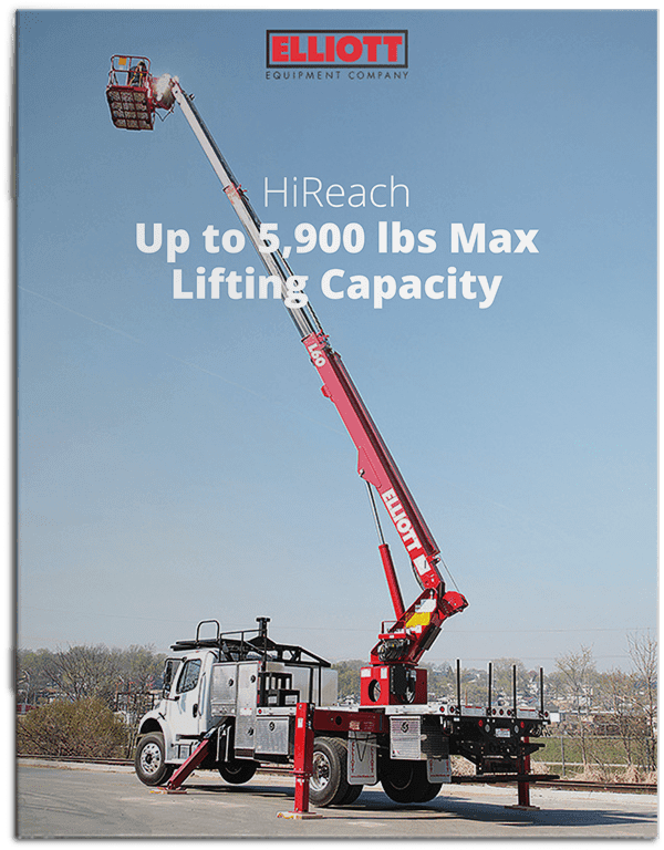 HiReach up to 5900 pounds lifting capacity brochure cover