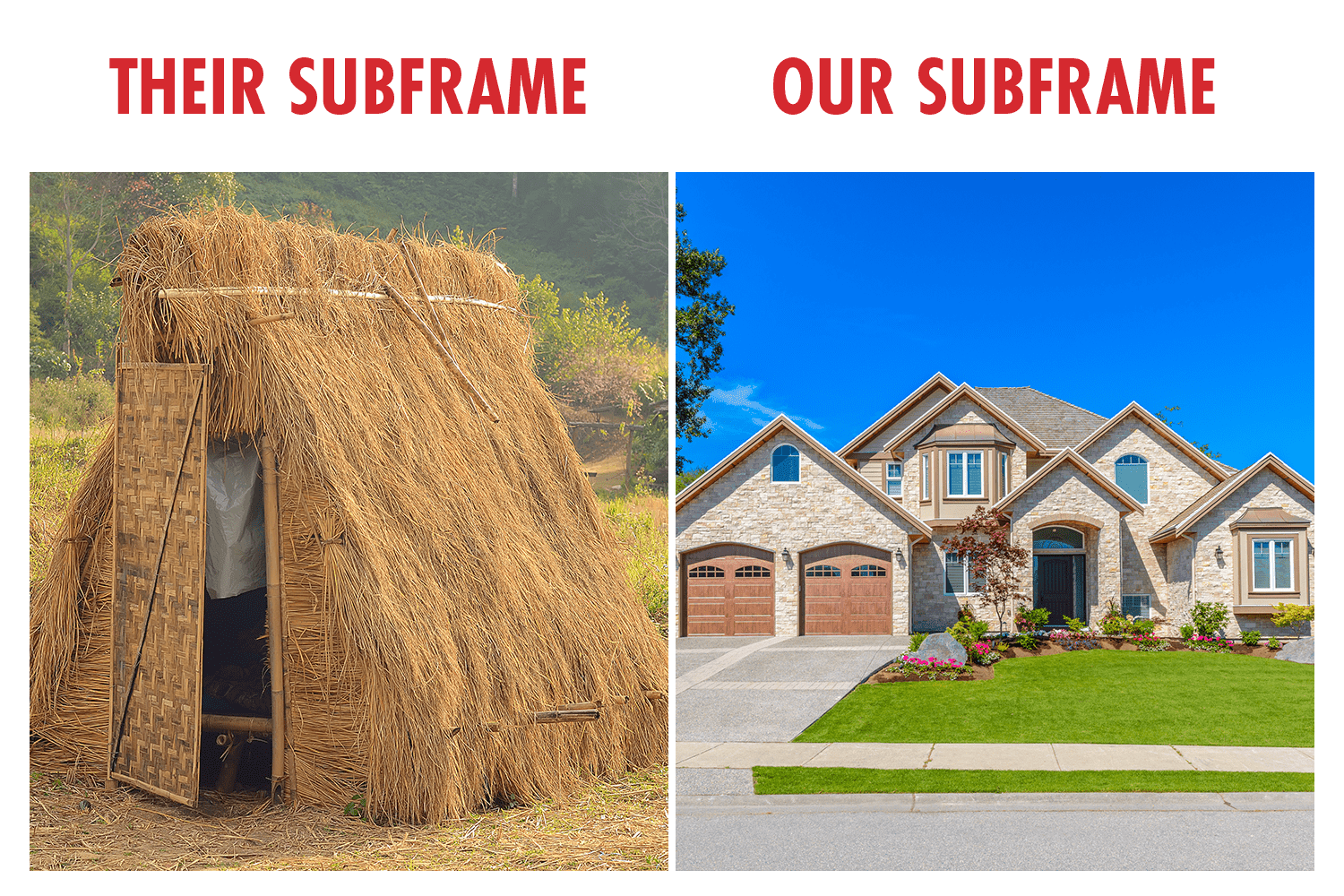 their subframe vs our subframe their subframe vs our subframe