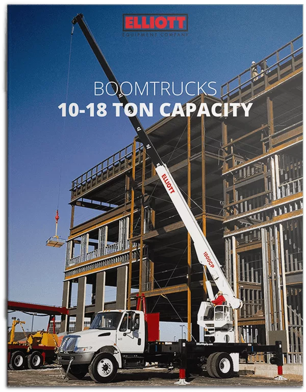 Boomtrucks 10 to 18 ton lifting capacity brochure cover