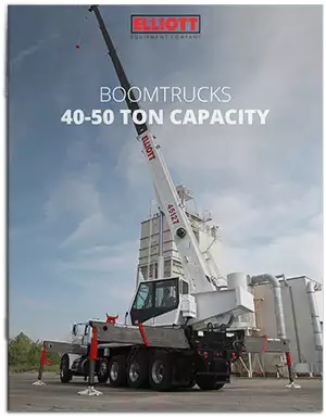 Boomtruck 40-50 ton capacity Brochure Cover