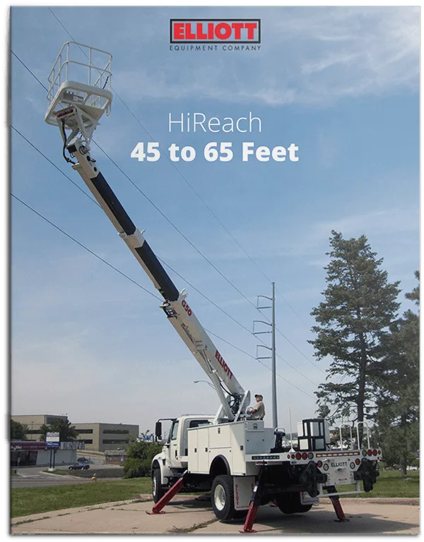 HiReach 45 to 65 feet brochure cover